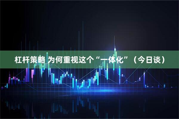 杠杆策略 为何重视这个“一体化”（今日谈）