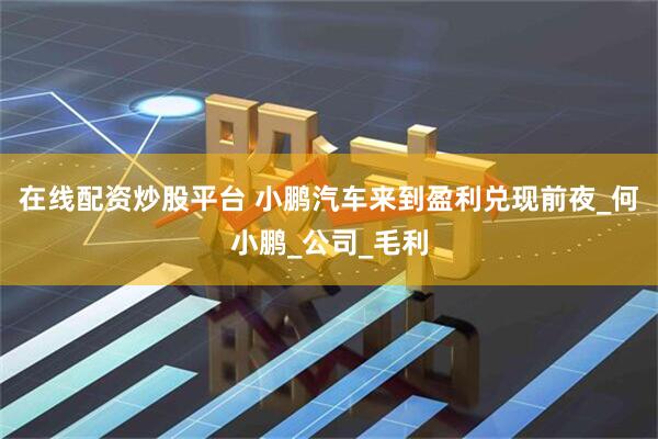 在线配资炒股平台 小鹏汽车来到盈利兑现前夜_何小鹏_公司_毛利